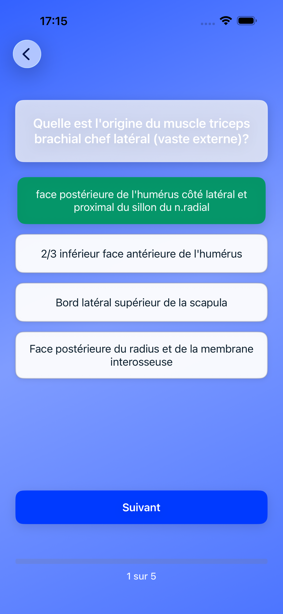 Anatomie UNIL — bonne réponse